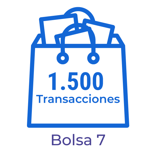 BA07. Bolsa con 1.500 transacciones para el procesamiento de documentos electrónicos.