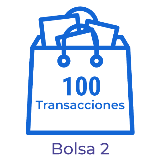 BA02. Bolsa con 100 transacciones para el procesamiento de documentos electrónicos.