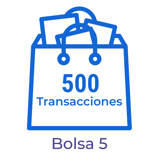 BA05. Bolsa con 500 transacciones para el procesamiento de documentos electrónicos.