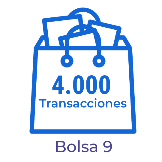 BA09. Bolsa con 4.000 transacciones para el procesamiento de documentos electrónicos.