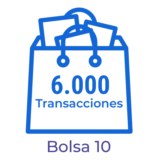BA10. Bolsa con 6.000 transacciones para el procesamiento de documentos electrónicos.