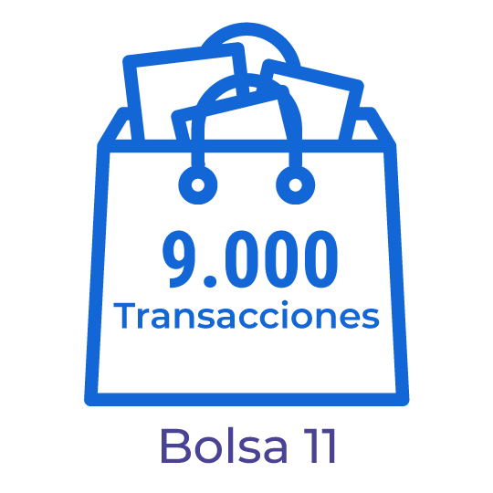BA11. Bolsa con 9.000 transacciones para el procesamiento de documentos electrónicos.